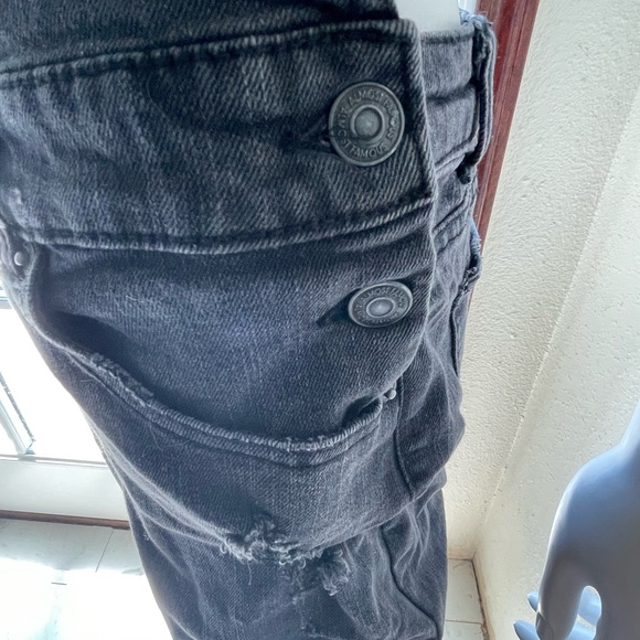 Almost Famous Distressed Overalls - Picture 8 of 13